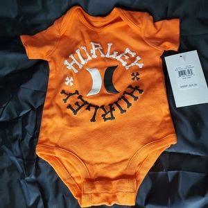NWT Orange Hurley Onsie